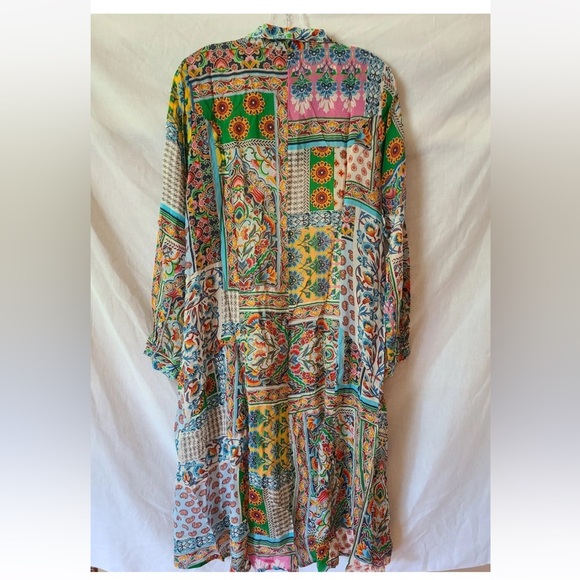 Johnny Was Diskana Dena Multicolor Patchwork Slip dress, NWOT - Picture 15 of 15